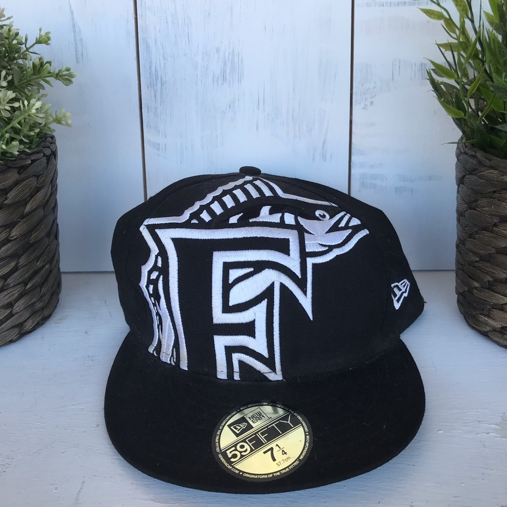 Florida Marlins black baseball cap fitted new